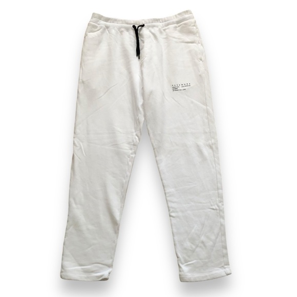 BWB x Fakework White Drawstring Sweatpants Size XXL